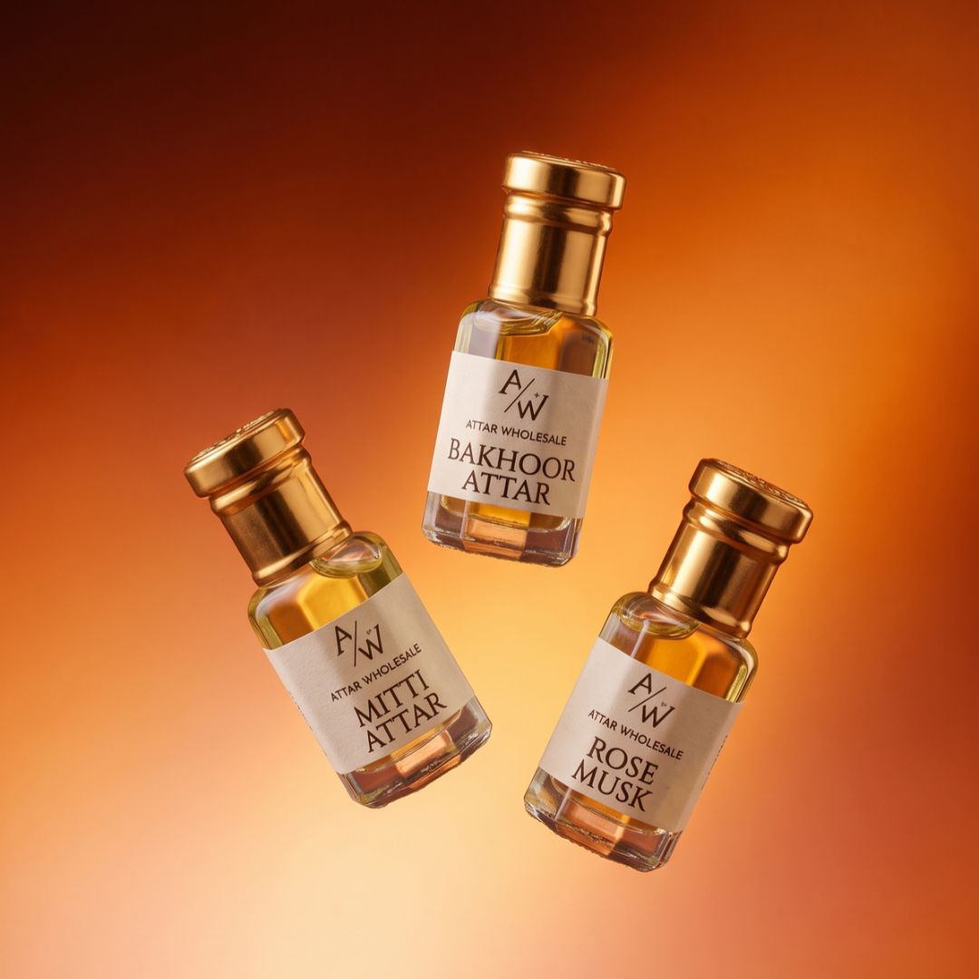 Attar Combo Pack -Pack of 3 Attar (6 ML Each) : Bakhoor Attar| Mitti Attar | Rose Musk Attar