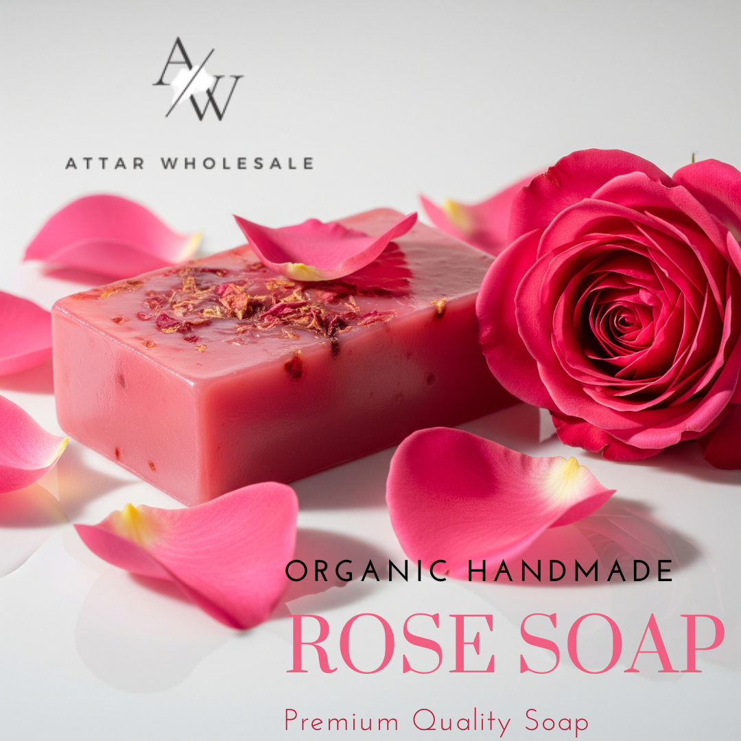Rose Premium Organic Handmade Soap by Attar Wholesale - Attar Wholesale