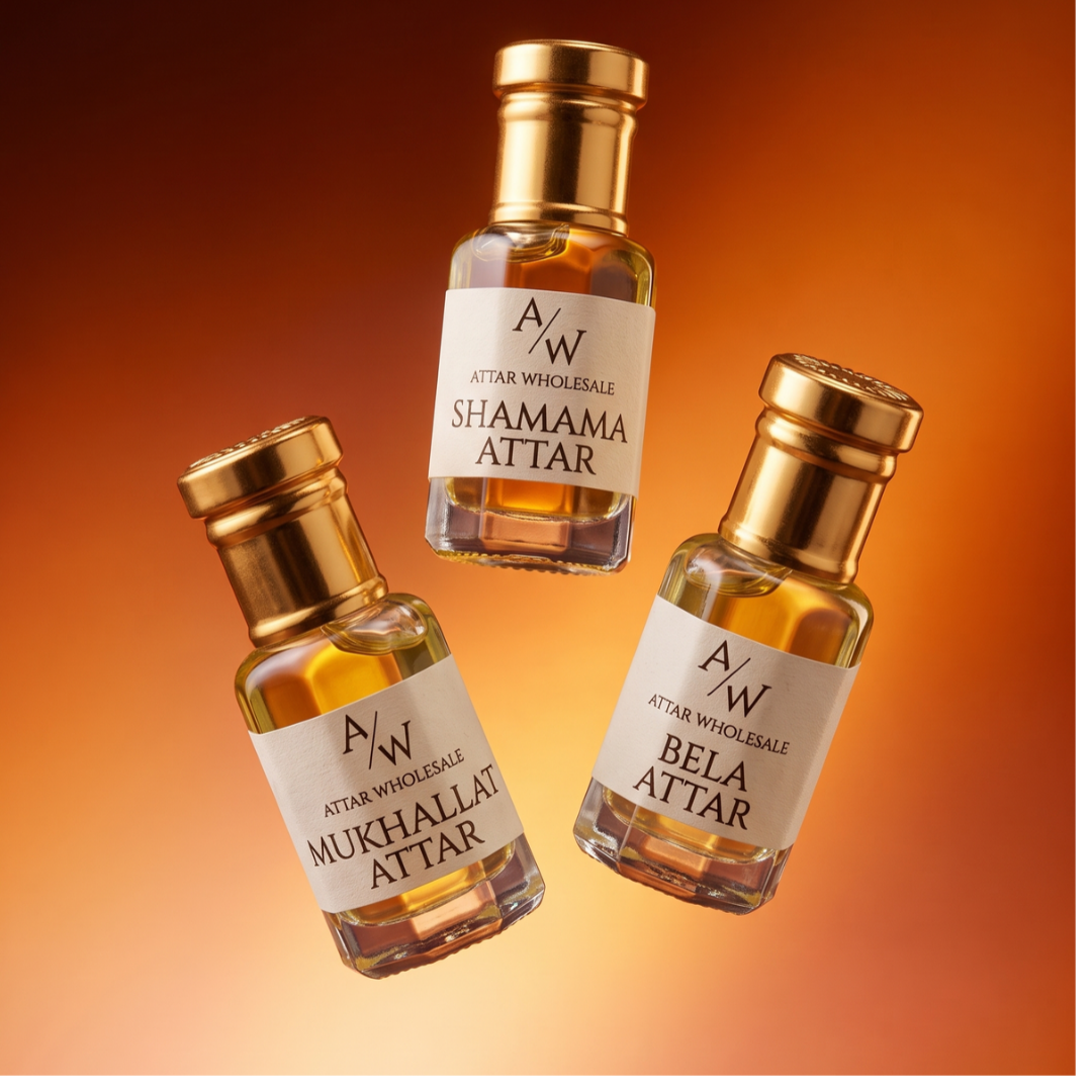Attar Combo Pack-Pack of 3 Attar (6 ML Each) : Shamama Attar | Mukhallat Attar | Bela Attar