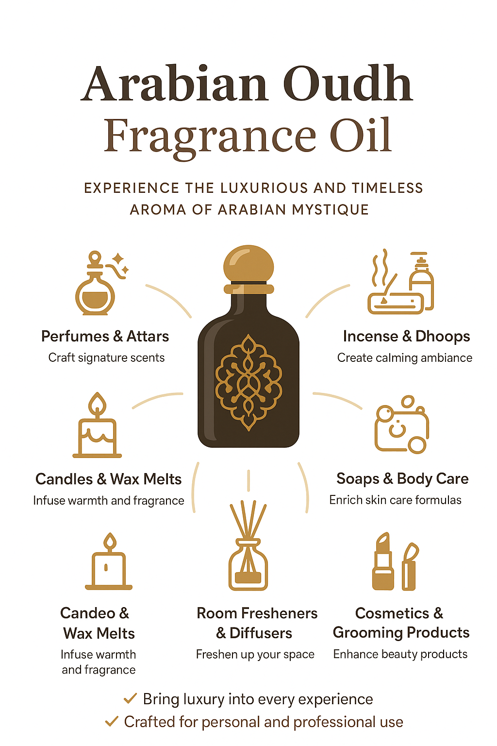 Arabian Oudh Fragrance Oil: Buy Online Wholesale - Attar Wholesale
