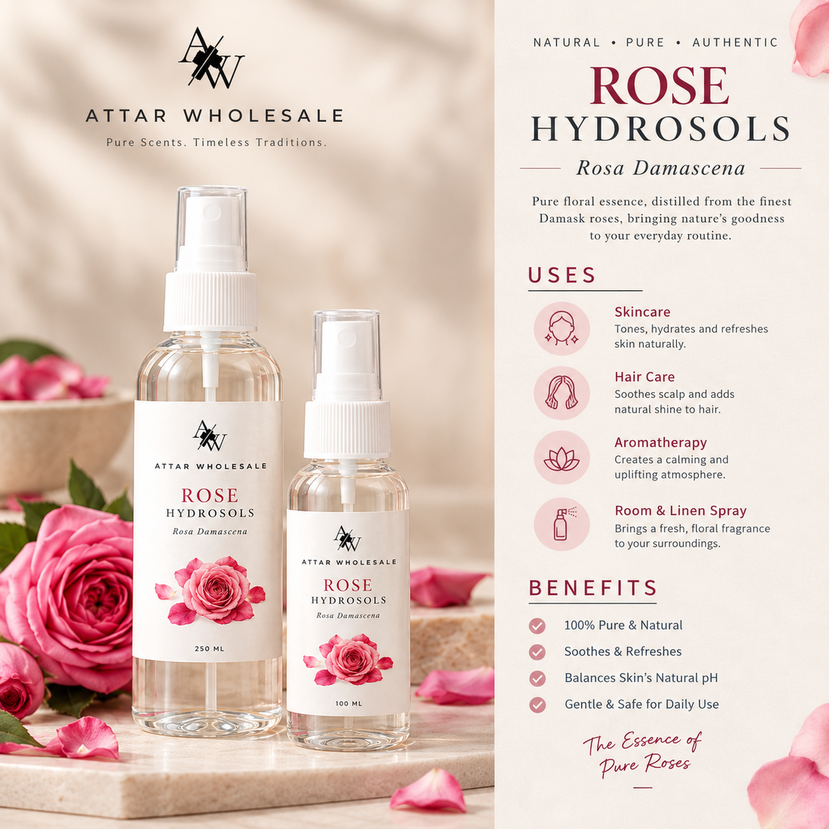 Rose Water (Gulab Jal) - Attar Wholesale